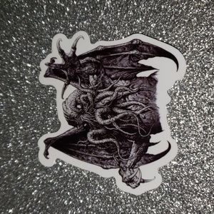 ART Gothic Monster WATERPOOF Sticker Cthulu